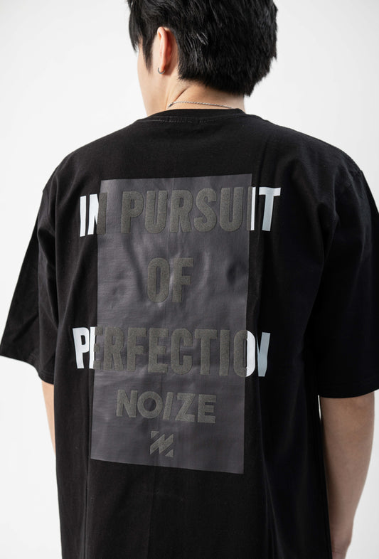 NOIZE STUDIO Signature Block PUFF  - Oversized Tee 16S (black)